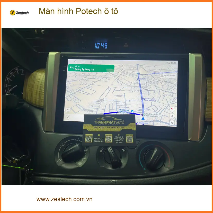 Chị Ngân lắp màn hình Potech ô tô Hyundai Accent tại Quận 2 để nâng tầm giải trí ảnh thực tế 2