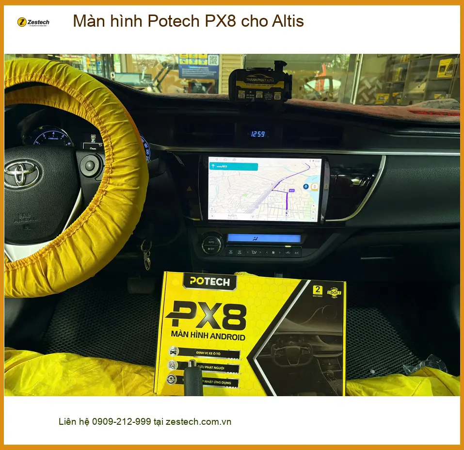 Anh Đức An nâng cấp màn hình Potech PX8 cho Altis Quận 6 để trải nghiệm công nghệ ảnh thực tế 2