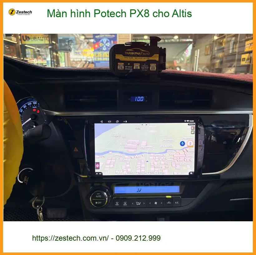 Anh Phước lắp Màn hình Potech PX8 cho Altis tại Quận 10 để nâng tầm trải nghiệm lái ảnh thực tế 5