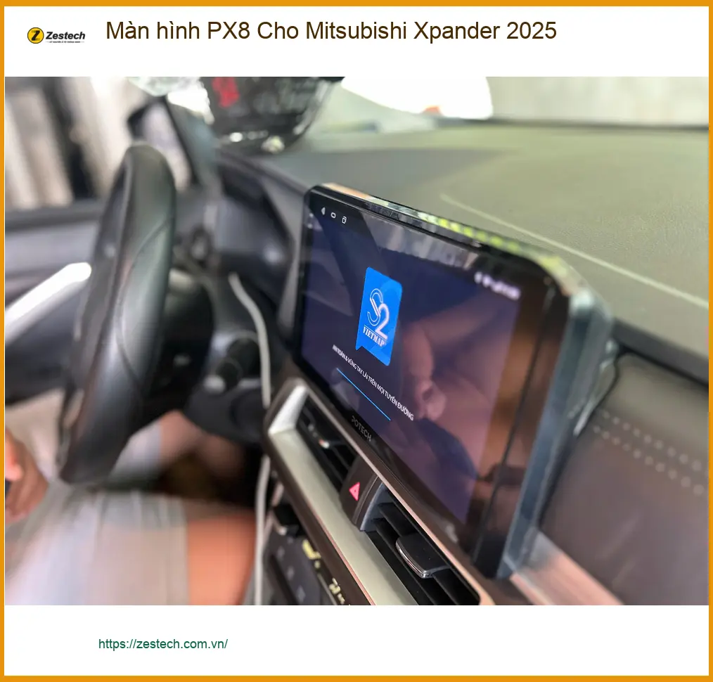 Chú Cường lắp màn hình PX8 cho Mitsubishi Xpander 2025 tại Quận 4