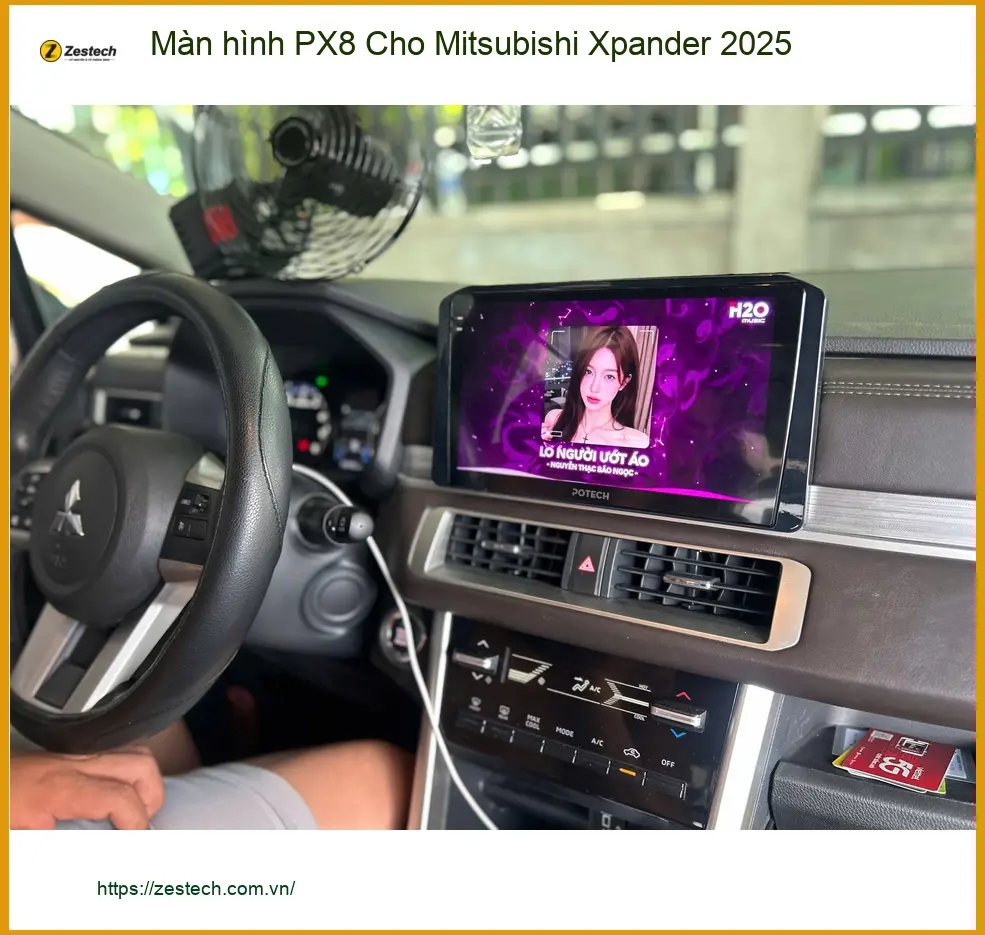 Anh Thiên lắp màn hình PX8 Mitsubishi Xpander 2025 tại Phú Nhuận ảnh thực tế 4