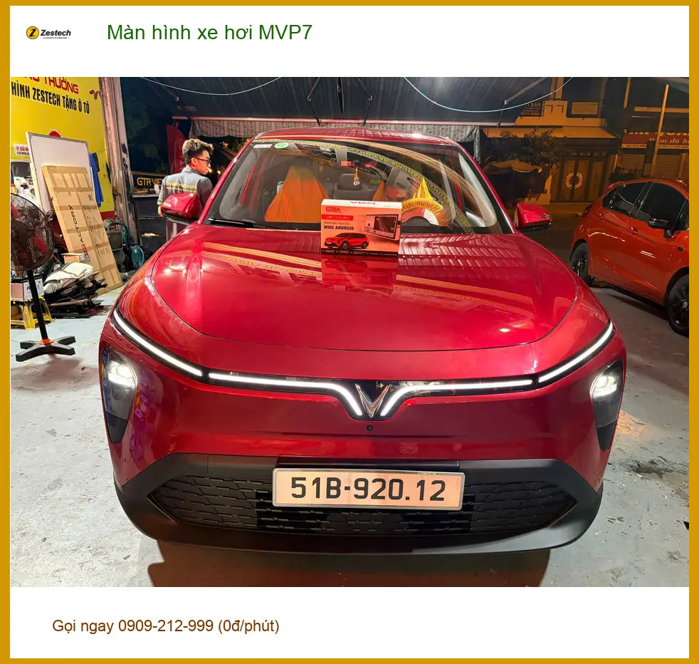 Anh Minh nâng cấp màn hình xe hơi MVP7 cho Hyundai Accent tại Quận 1.