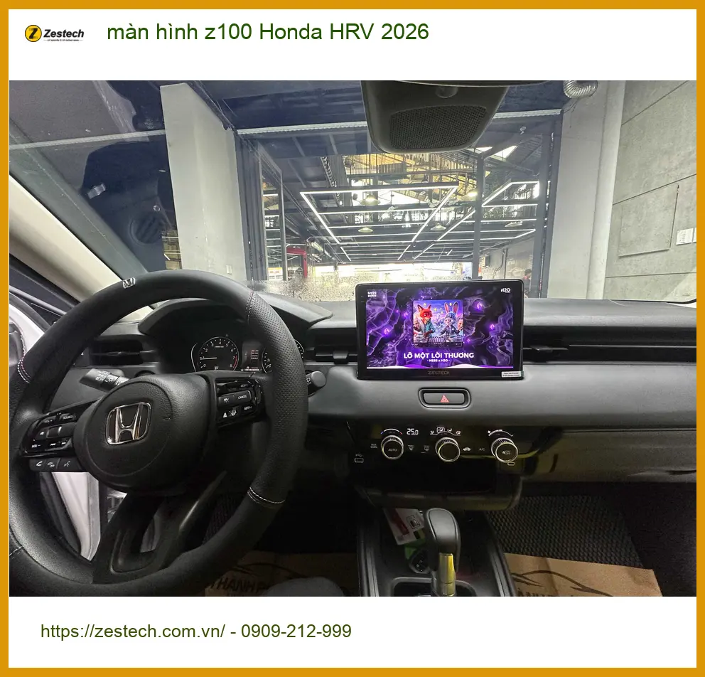 Anh Bách lắp màn hình Z100 cho Honda HRV 2026 tại Quận 8 ảnh thực tế 2