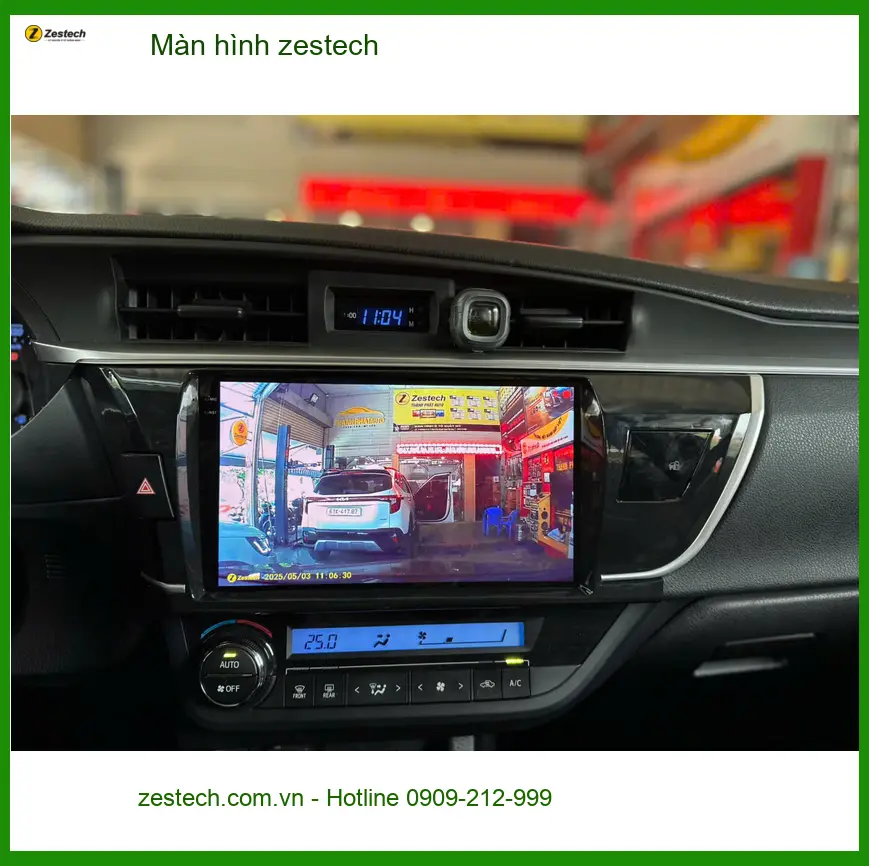 Anh Khang lắp màn hình Zestech cho Toyota Camry tại Quận Tân Bình ảnh thực tế 3