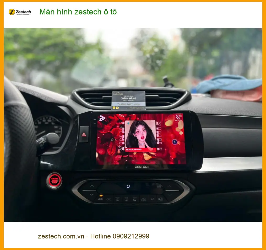 Anh Nam Phong lắp Màn hình Zestech ô tô cho Ford Ranger tại Quận Tân Phú