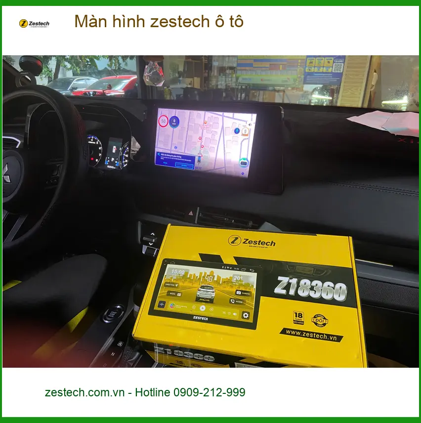 Chú Minh lắp màn hình Zestech ô tô cho Hyundai Accent tại Quận 9 vì màn zin quá lag ảnh thực tế 2