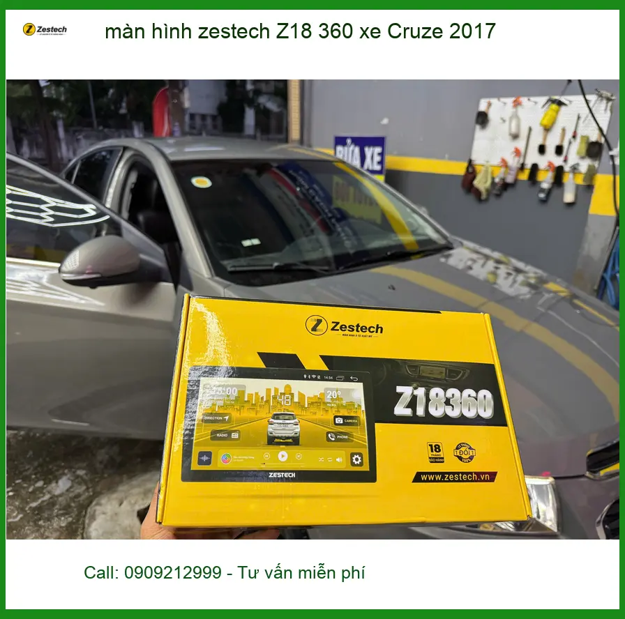 Anh Hùng nâng cấp màn hình Zestech Z18 360 Cruze 2017 tại Quận 7 uy tín ảnh thực tế 3