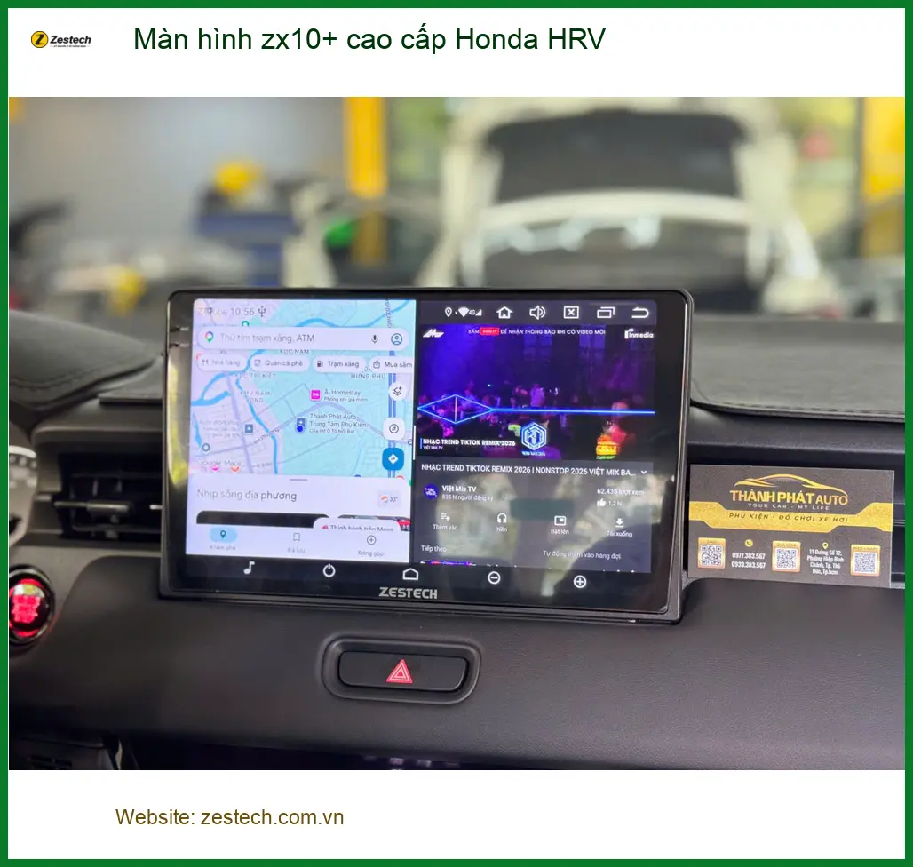 Anh Nam lắp màn hình ZX10+ cao cấp chính hãng cho Honda HRV tại Quận 10