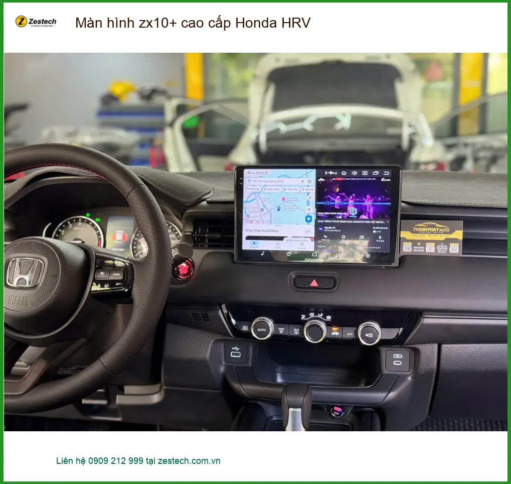 Anh Kiên lắp màn hình ZX10+ cao cấp Honda HRV Quận 6 chính hãng ảnh thực tế 2