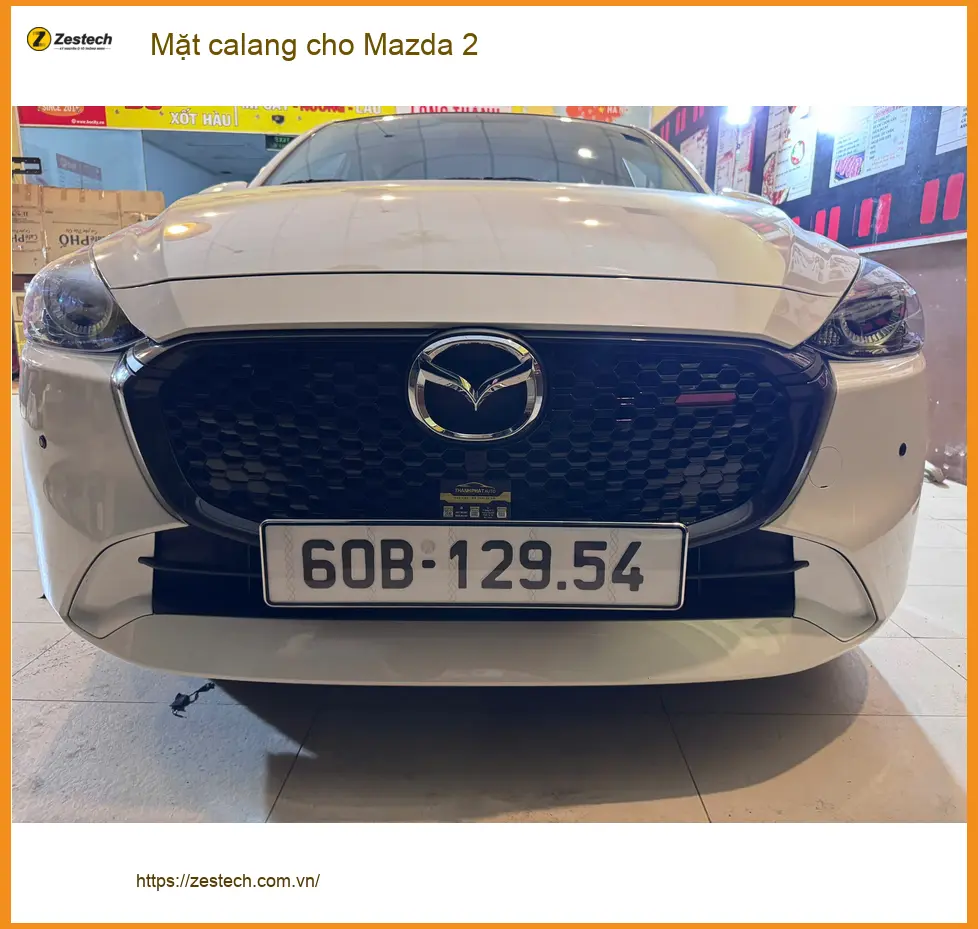 Anh Minh Khôi lắp mặt calang cho Mazda 2 tại Quận 12 vì muốn xe trông sang hơn ảnh thực tế 5