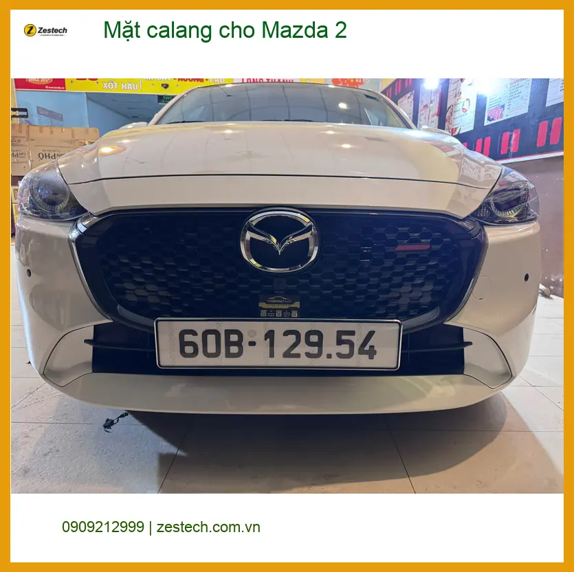 Anh Quang Vinh độ mặt calang Mazda 2 tại Hóc Môn để xe thêm phần nổi bật ảnh thực tế 3