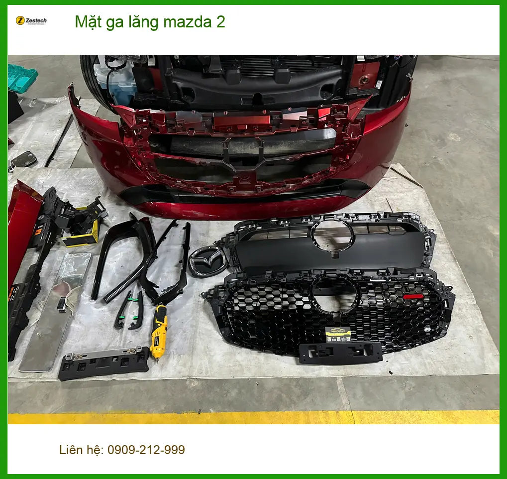 Chị Mai Anh thay mặt ga lăng Mazda 2 tại Quận Huyện Hóc Môn để xe trông thể thao hơn ảnh thực tế 2