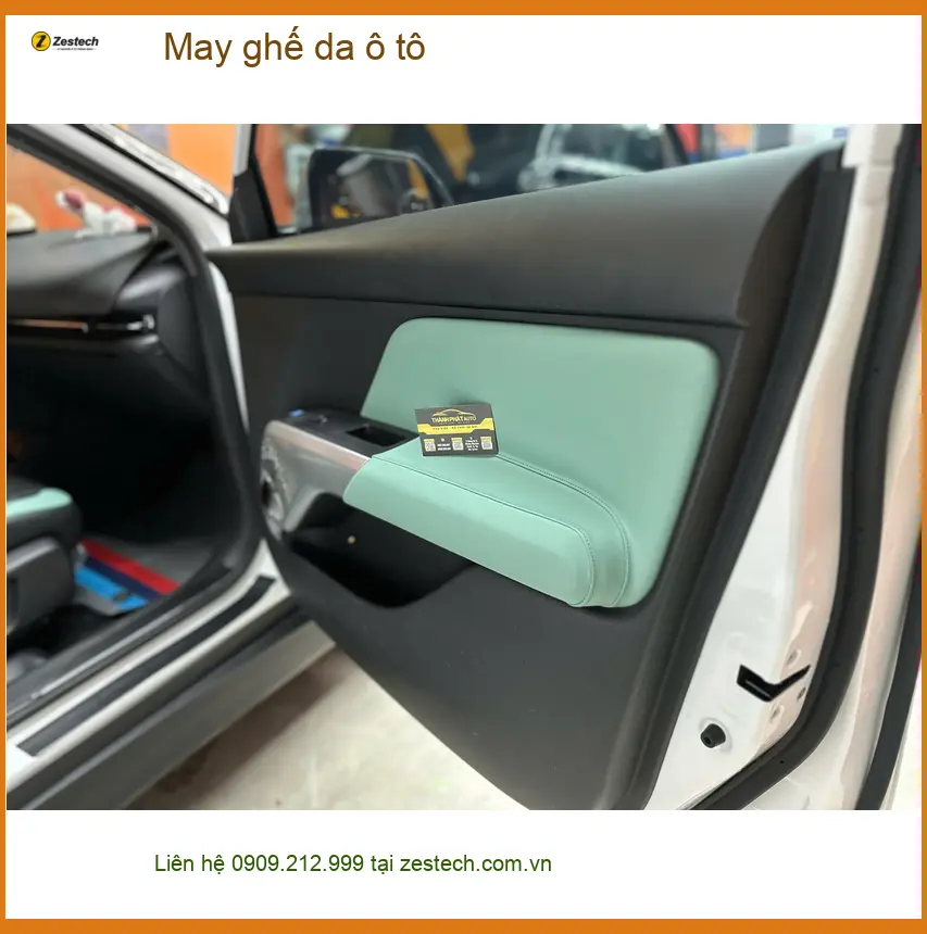 Anh Tấn may ghế da cho VinFast Lux A2.0 tại Quận 6, nâng tầm không gian xe