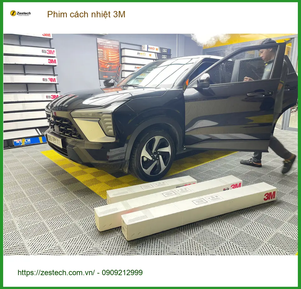 Chị Thanh dán phim cách nhiệt 3M cho Hyundai Accent tại Quận 9 để chống nóng hiệu quả ảnh thực tế 5
