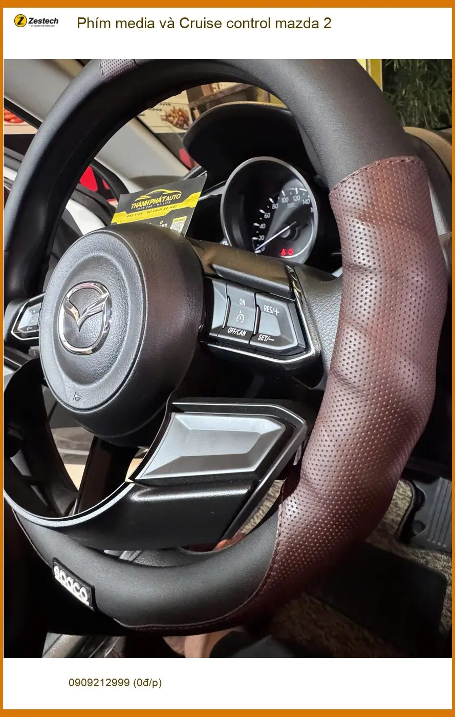 Chị Thảo độ Phím media và Cruise control Mazda 2 tại Quận Phú Nhuận ảnh thực tế 4