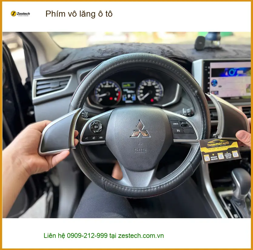 Bác Lâm lắp phím vô lăng ô tô Honda CRV tại Thủ Đức để điều khiển tiện lợi hơn