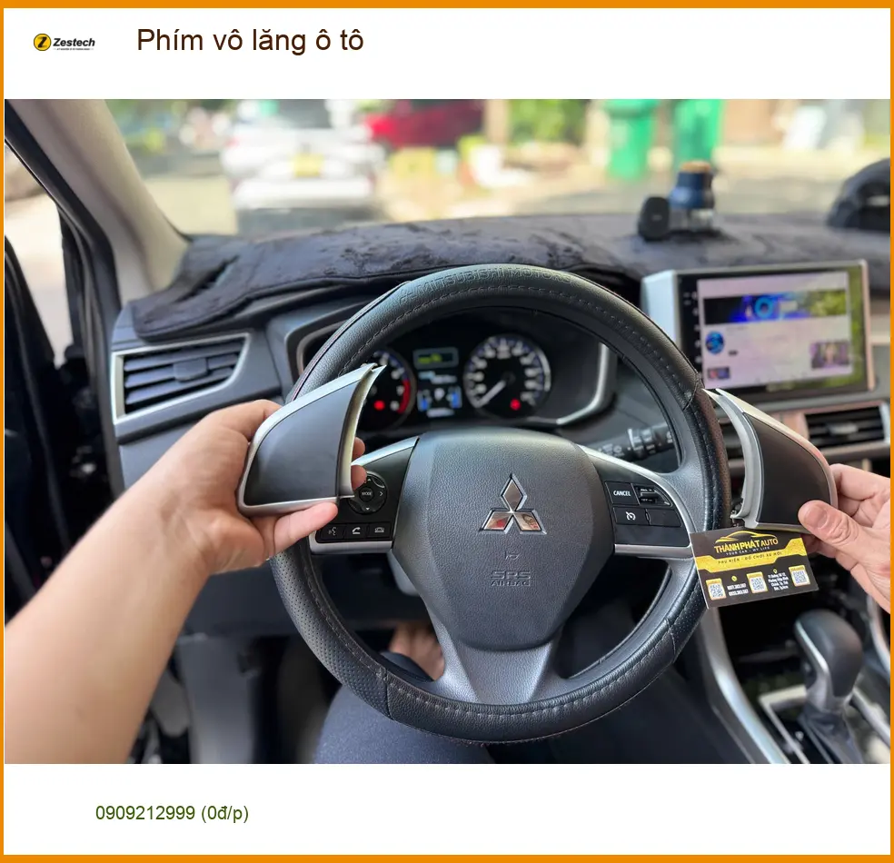 Chị Mai Anh lắp phím vô lăng ô tô cho Hyundai Accent tại Quận 2 vì nút cũ bị liệt
