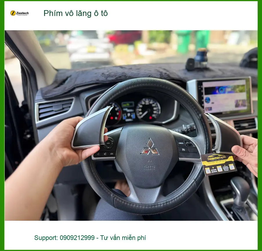 Bác Lâm lắp phím vô lăng ô tô Honda CRV tại Thủ Đức để điều khiển tiện lợi hơn ảnh thực tế 3
