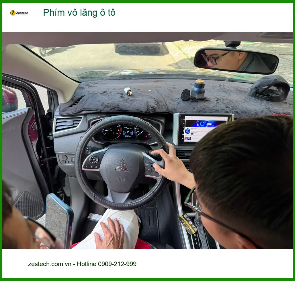Bác Lâm lắp phím vô lăng ô tô Honda CRV tại Thủ Đức để điều khiển tiện lợi hơn ảnh thực tế 5