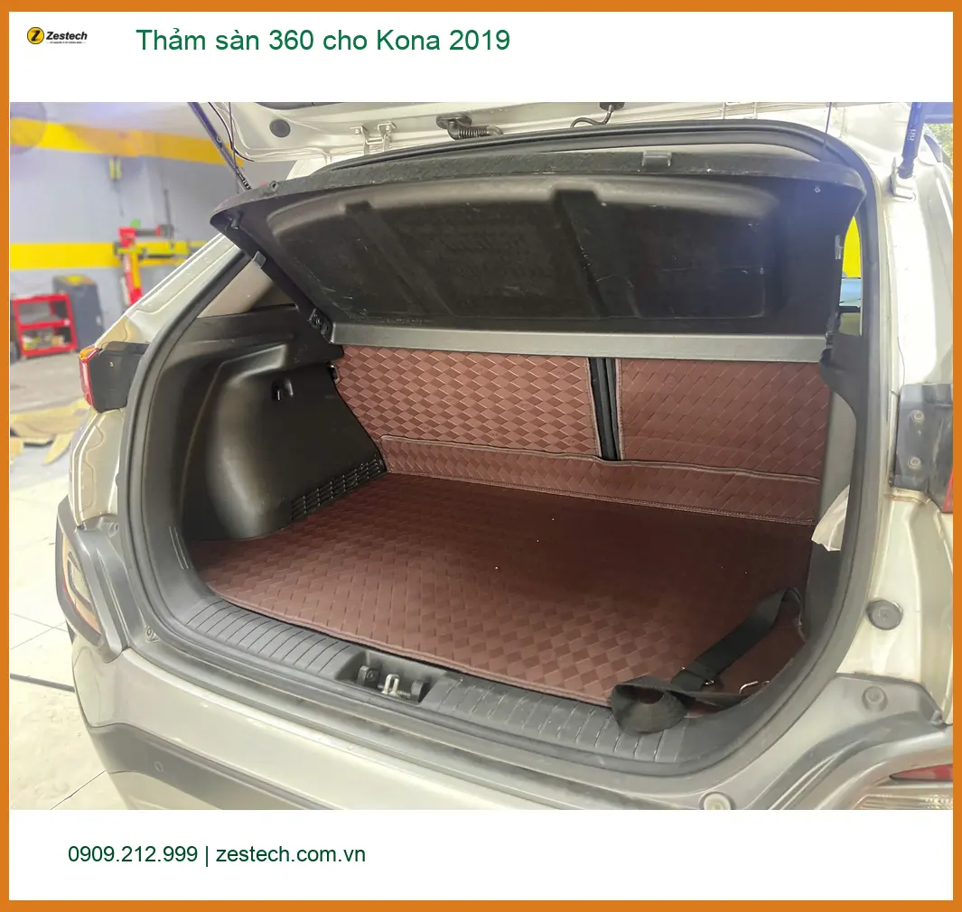 Anh Khải lắp thảm sàn 360 cho Kona 2019 tại Quận 3 để nội thất sạch và dễ vệ sinh hơn ảnh thực tế 5
