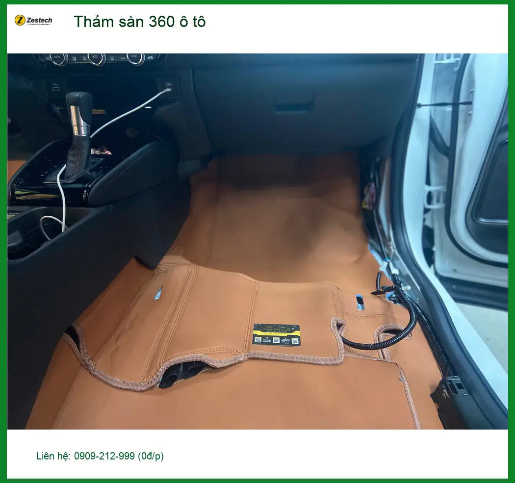 Chị Lan Anh lắp thảm sàn 360 ô tô VinFast Lux A2.0 để xe luôn sạch sẽ tại Củ Chi ảnh thực tế 3