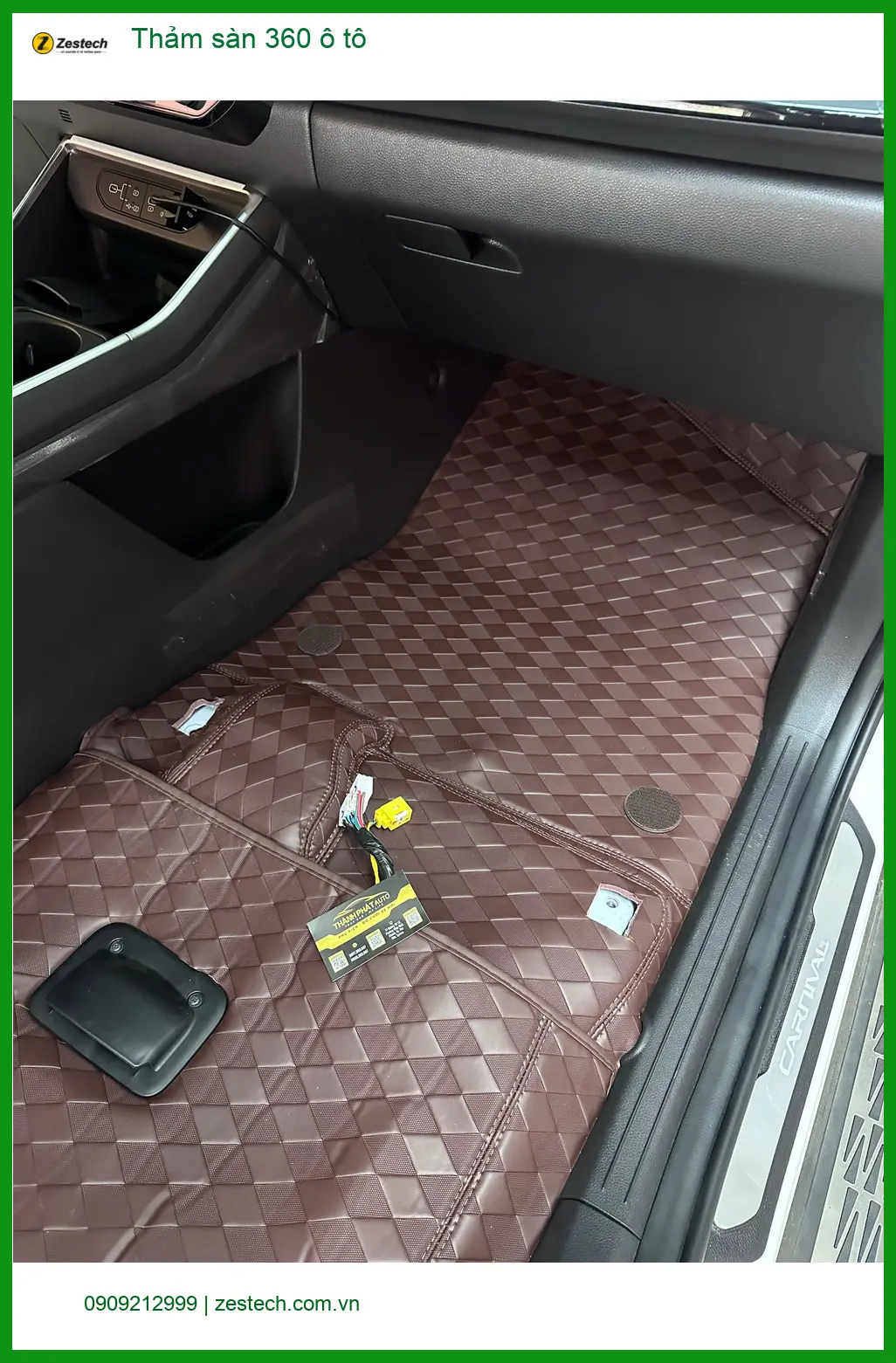 Chị Thanh lắp thảm sàn 360 ô tô Hyundai Accent để dễ vệ sinh tại Hóc Môn ảnh thực tế 3