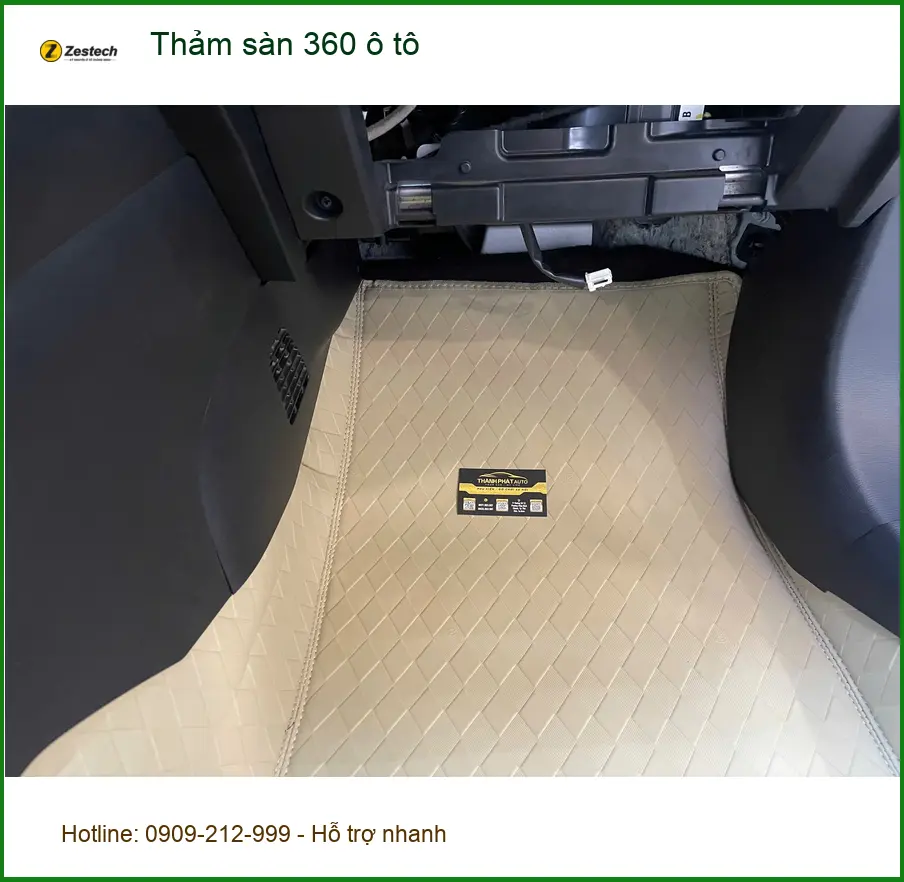 Anh Quang lắp thảm sàn 360 Hyundai Santa Fe tại Quận 2 cho xe luôn sạch
