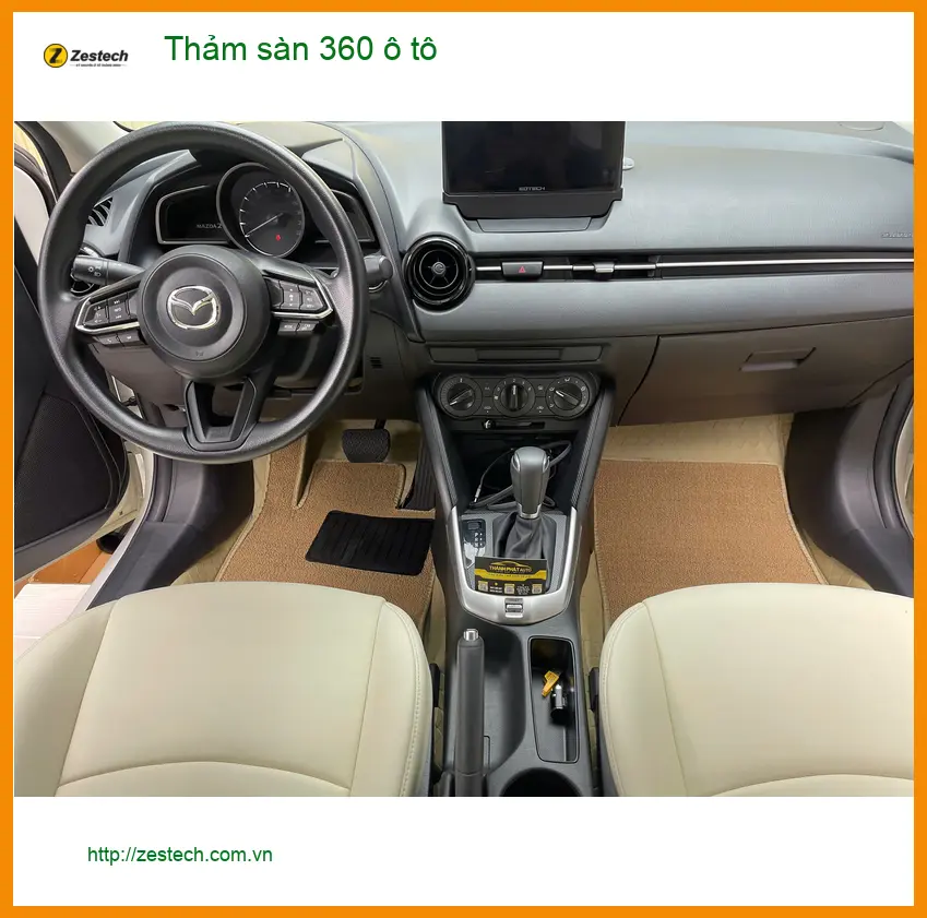 Anh Quang lắp thảm sàn 360 Hyundai Santa Fe tại Quận 2 cho xe luôn sạch ảnh thực tế 2