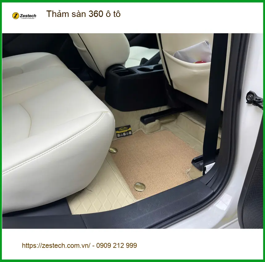 Anh Quang lắp thảm sàn 360 Hyundai Santa Fe tại Quận 2 cho xe luôn sạch ảnh thực tế 3