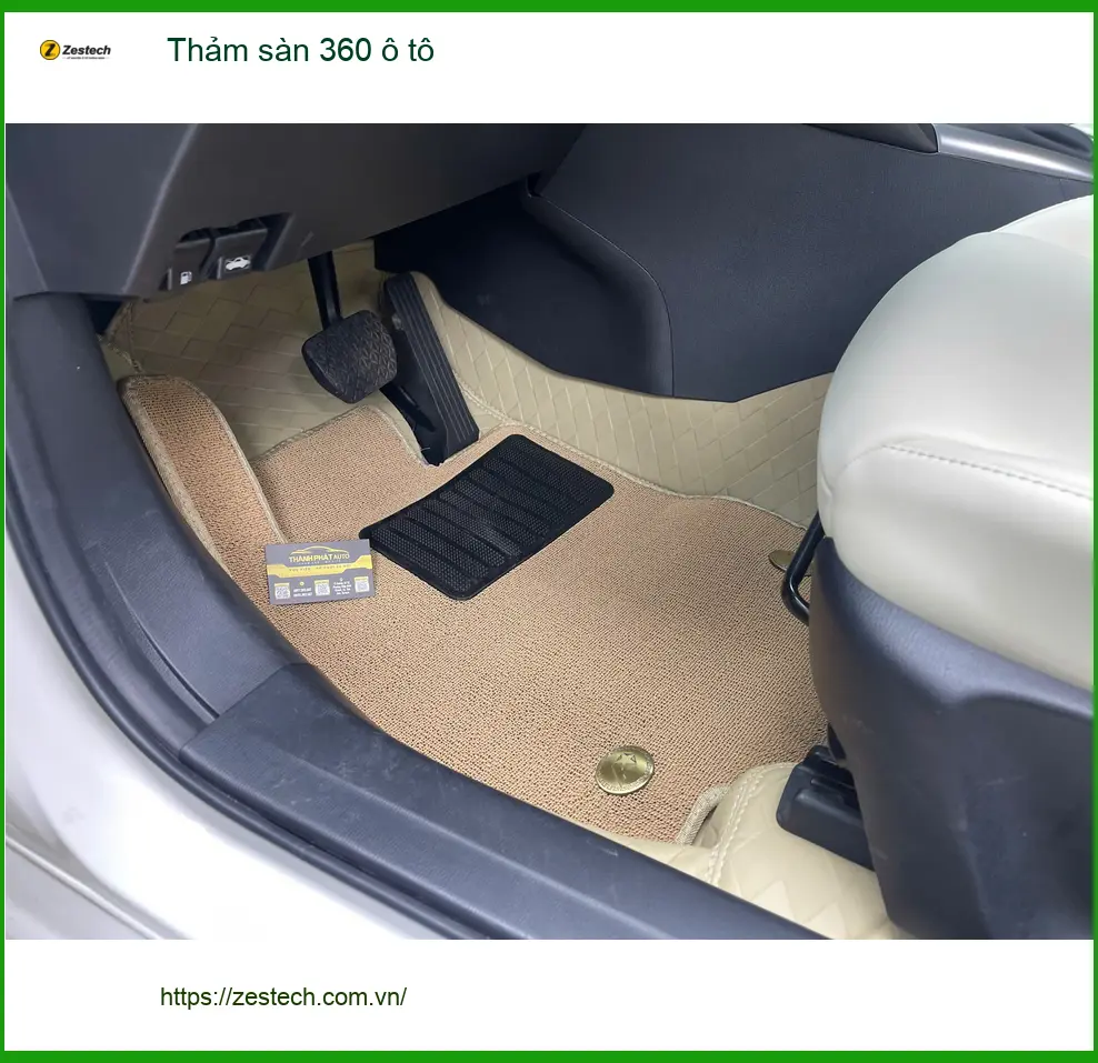 Chị Minh Thư thay thảm sàn 360 ô tô cho Ford Ranger Quận 6 thảm cũ rách