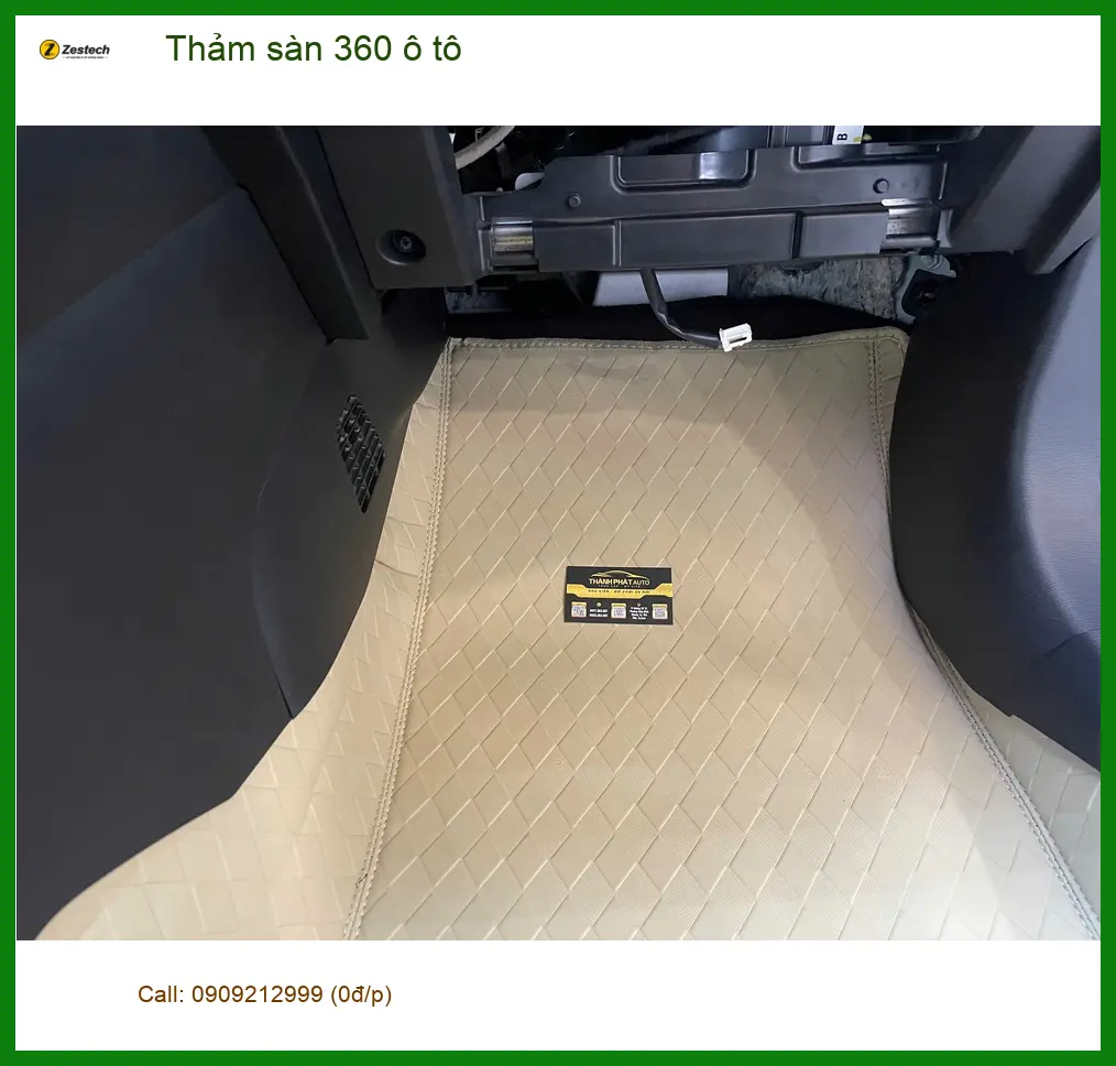 Chị Minh Thư thay thảm sàn 360 ô tô cho Ford Ranger Quận 6 thảm cũ rách ảnh thực tế 2