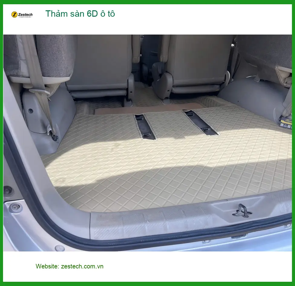 Chị Thảo thay thảm sàn 6D ô tô cho Hyundai Kona tại Quận 9 để nội thất xe luôn sạch đẹp