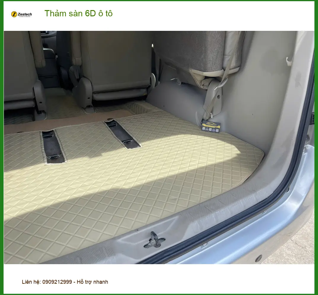 Chị Thảo thay thảm sàn 6D ô tô cho Hyundai Kona tại Quận 9 để nội thất xe luôn sạch đẹp ảnh thực tế 4