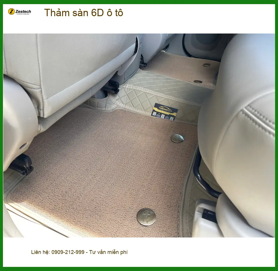 Anh Minh lắp thảm sàn 6D ô tô Mitsubishi Triton tại Quận 12 giá tốt ảnh thực tế 3