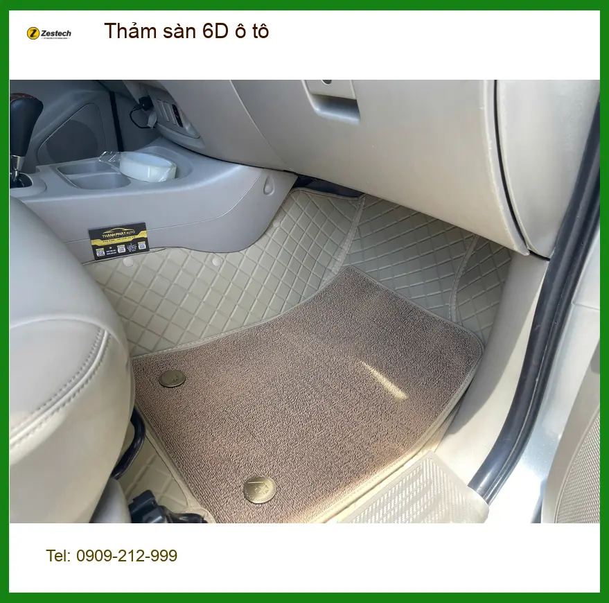 Anh Tùng lắp thảm sàn 6D ô tô cho Honda CRV tại Quận Thủ Đức để nội thất luôn sạch đẹp