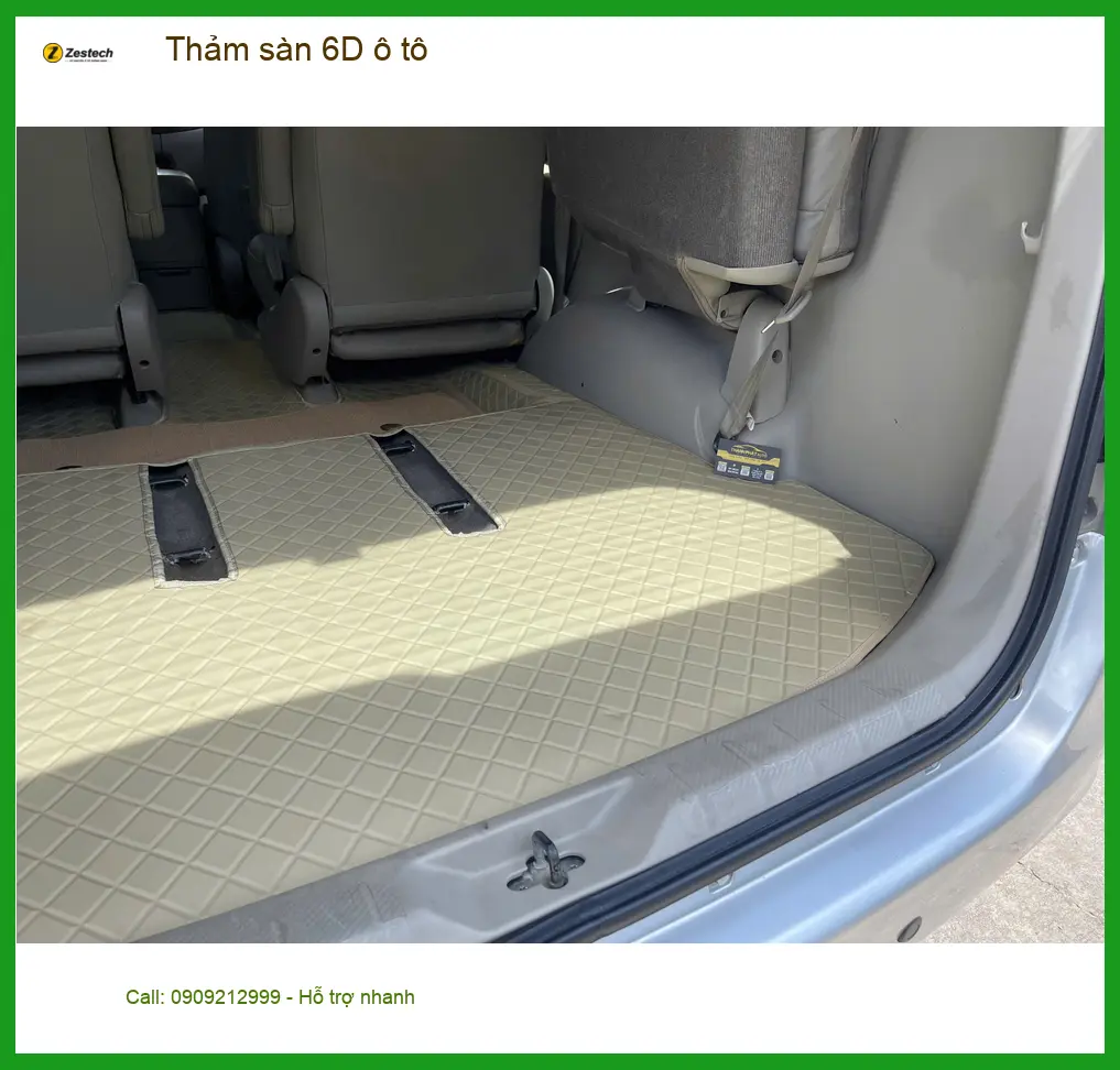 Anh Tùng lắp thảm sàn 6D ô tô cho Honda CRV tại Quận Thủ Đức để nội thất luôn sạch đẹp ảnh thực tế 2