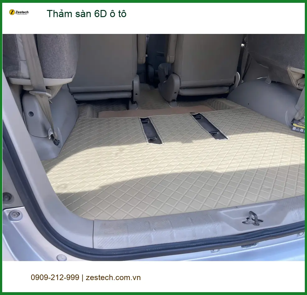 Chị Thảo lắp thảm sàn 6D ô tô Honda CR-V tại Cần Giờ giữ xe luôn sạch ảnh thực tế 2