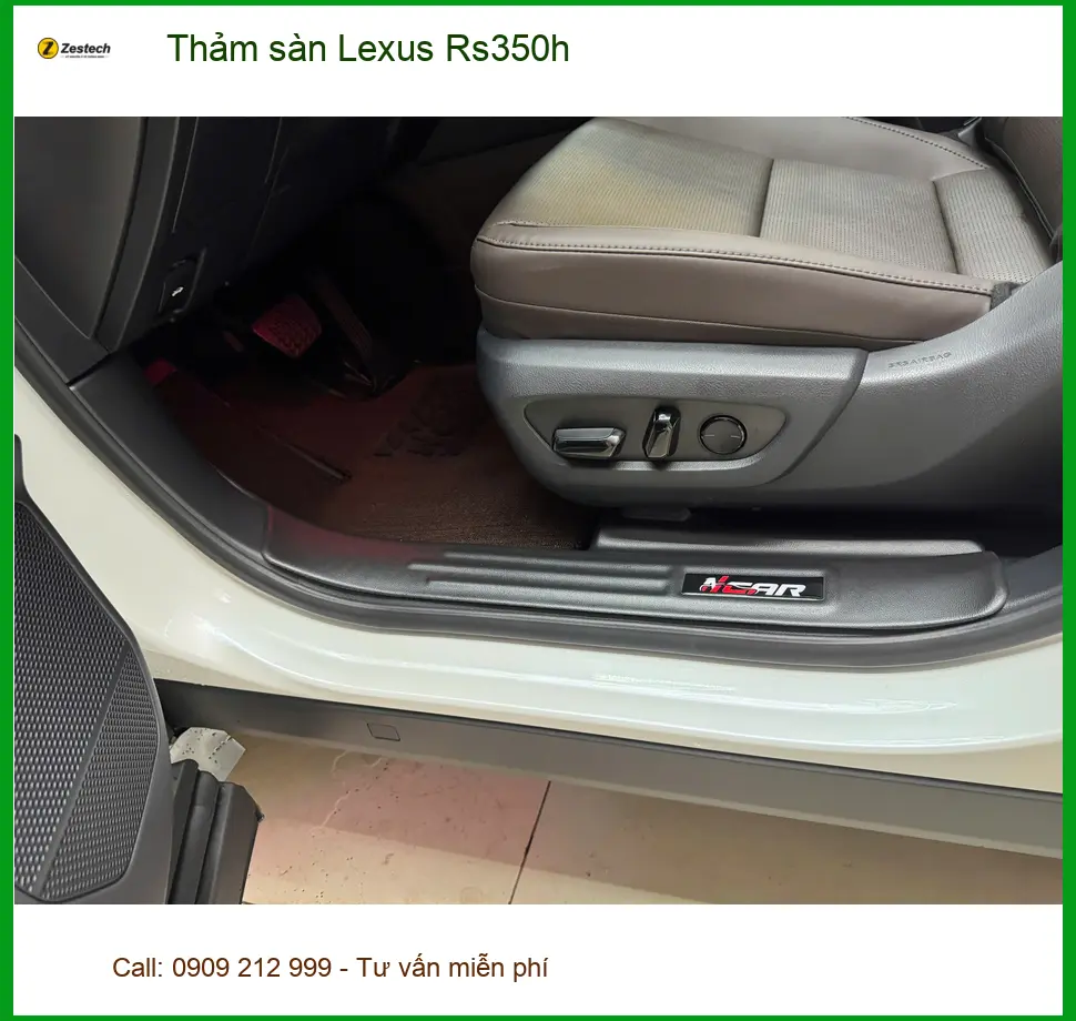 Anh Thắng lắp thảm sàn Lexus Rs350h tại Tân Bình giữ xe luôn sạch ảnh thực tế 4