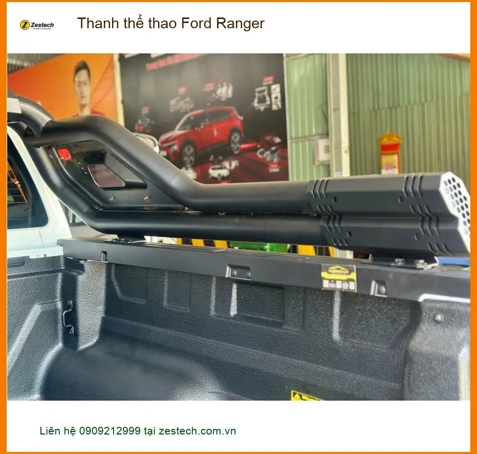 Anh Tấn lắp thanh thể thao Ford Ranger ở Quận Tân Bình để xe trông cứng cáp hơn ảnh thực tế 2