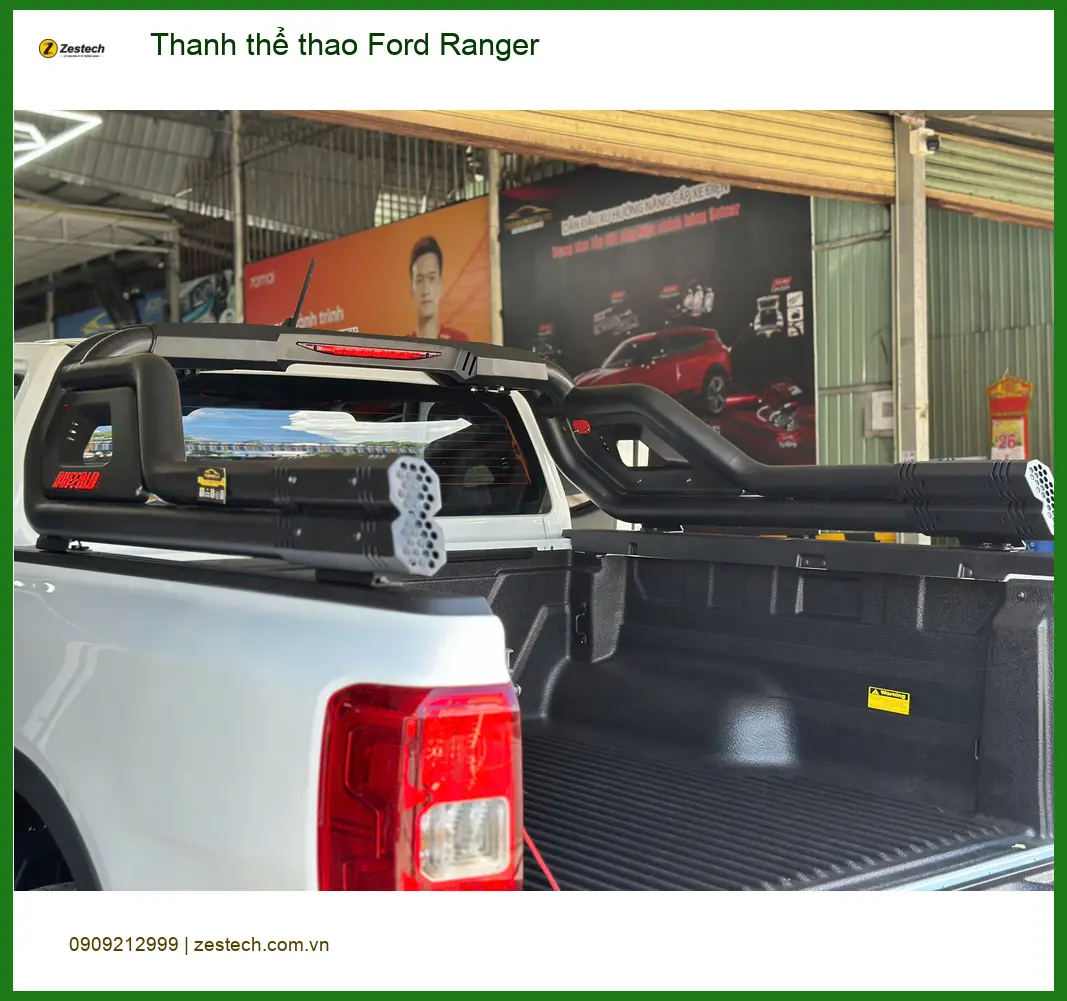 Anh Tấn lắp thanh thể thao Ford Ranger ở Quận Tân Bình để xe trông cứng cáp hơn ảnh thực tế 5