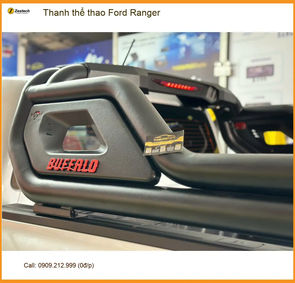 Anh Tấn lắp Thanh thể thao Ford Ranger tại Quận 2 để tăng vẻ hầm hố cho xe