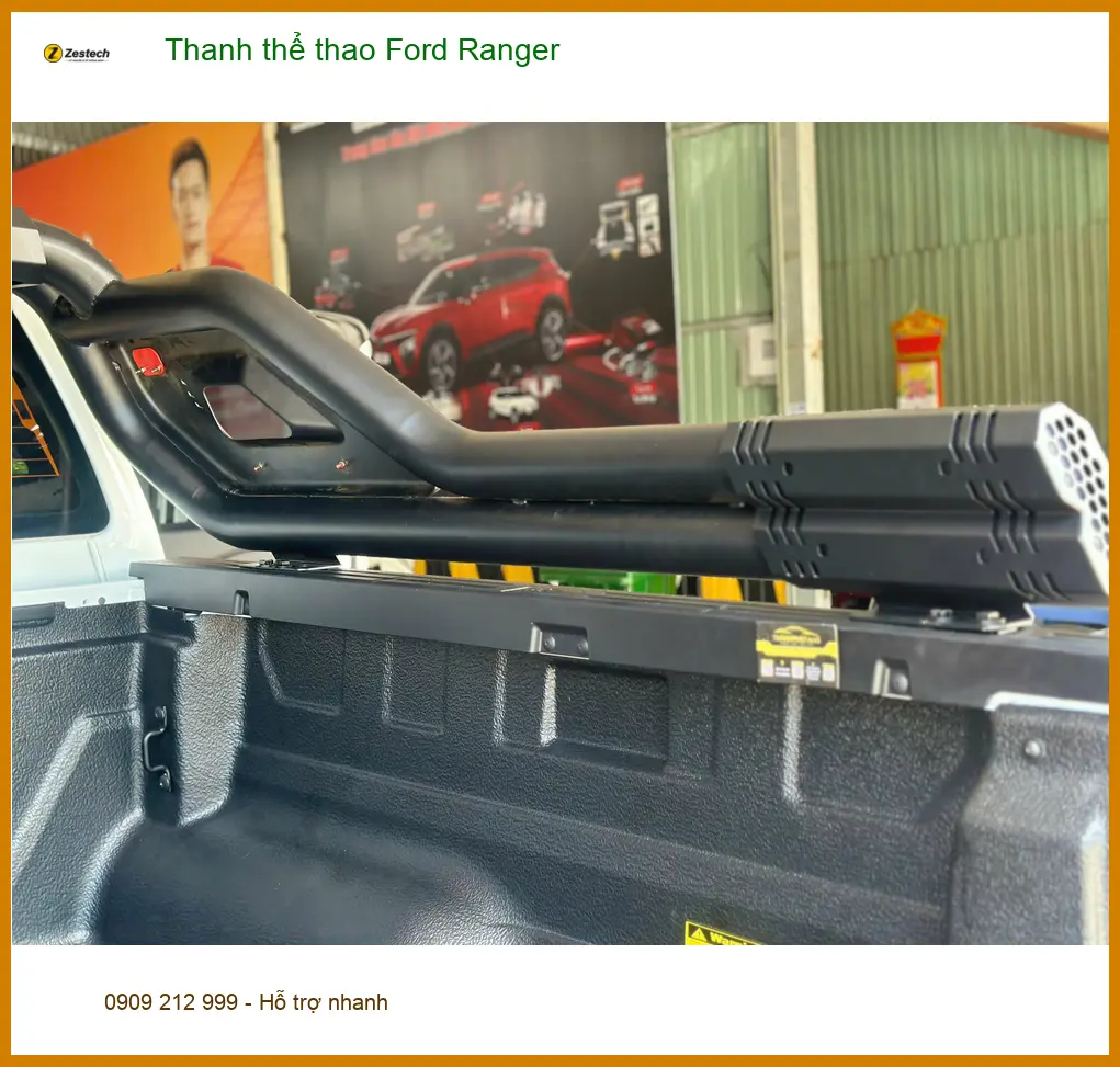 Anh Duy Khang lắp thanh thể thao Ford Ranger tại Quận 12 để xe trông mạnh mẽ hơn ảnh thực tế 2