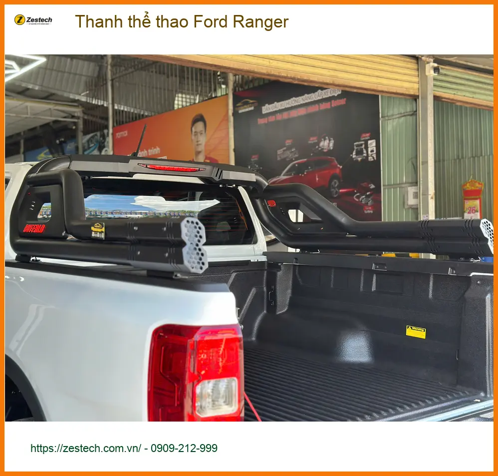 Anh Quang lắp thanh thể thao Ford Ranger tại Bình Chánh để xe thêm mạnh mẽ, tiện chở đồ ảnh thực tế 3