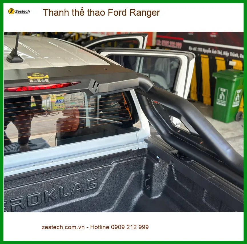 Anh Quang lắp thanh thể thao Ford Ranger tại Bình Chánh để xe thêm mạnh mẽ, tiện chở đồ ảnh thực tế 5