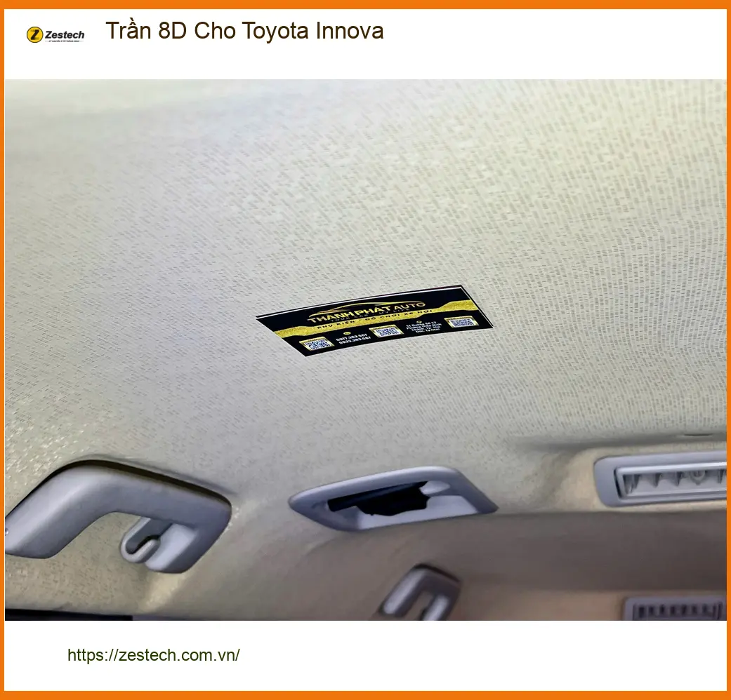 Anh Khang bọc Trần 8D cho Toyota Innova Quận 4 chống bám bụi, dễ lau chùi ảnh thực tế 3