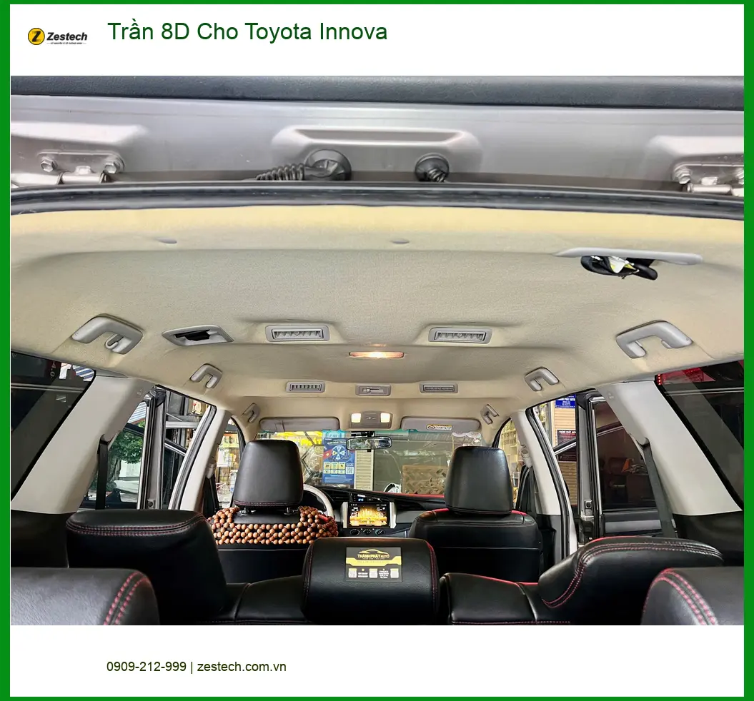 Anh Minh lắp Trần 8D cho Toyota Innova ở Quận 11 để xe sạch đẹp ảnh thực tế 2