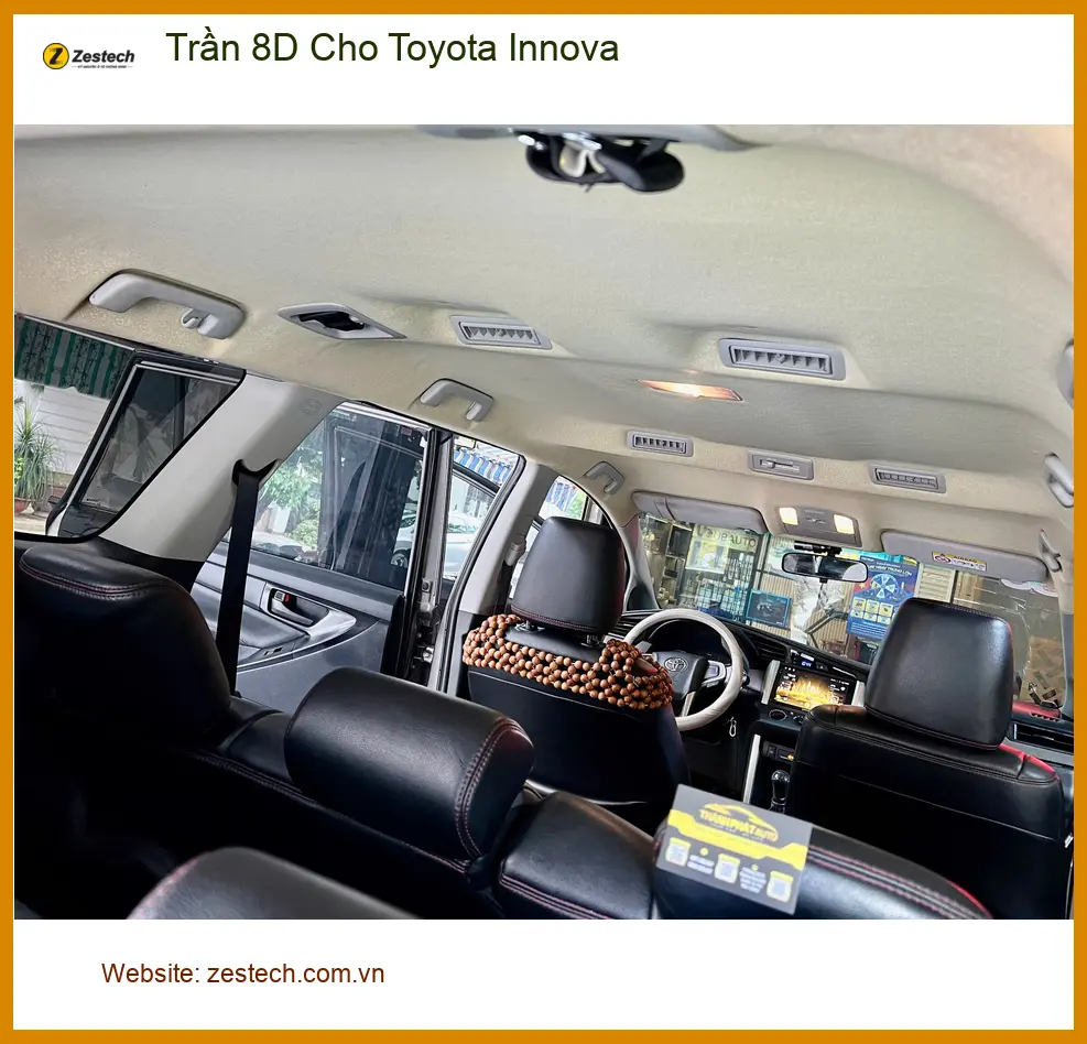 Anh Minh lắp Trần 8D cho Toyota Innova ở Quận 11 để xe sạch đẹp ảnh thực tế 5