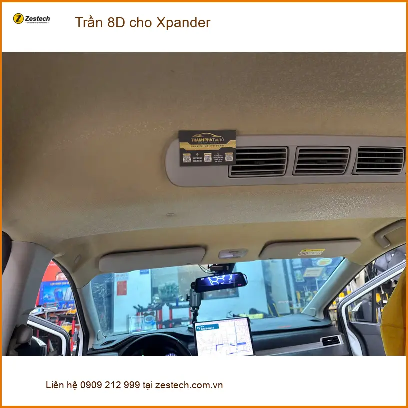 Anh Tấn làm trần 8D cho Xpander tại Quận Thủ Đức để nâng tầm không gian nội thất