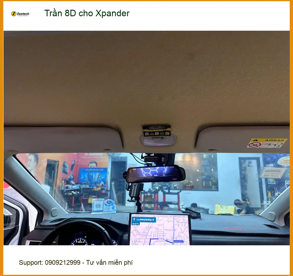 Anh Minh bọc Trần 8D cho Mitsubishi Xpander tại Quận Phú Nhuận để nâng tầm nội thất ảnh thực tế 4