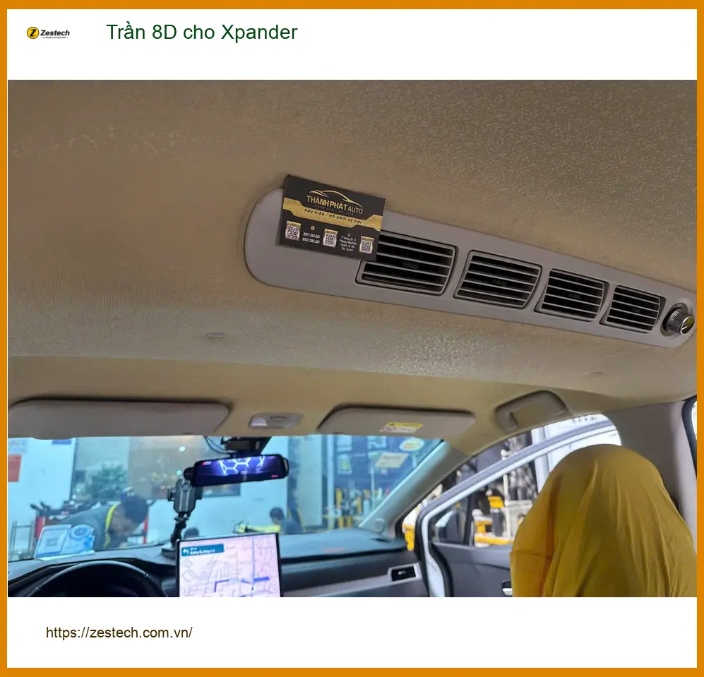Anh Minh bọc Trần 8D cho Mitsubishi Xpander tại Quận Phú Nhuận để nâng tầm nội thất ảnh thực tế 5